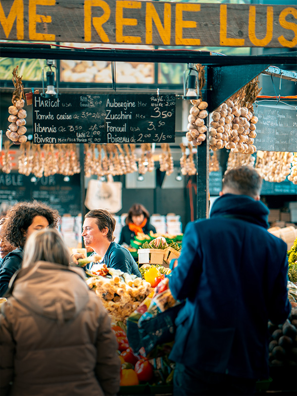 <p style="padding-left: 15px; padding-right:15px">“Cuisines and local markets taught me the most about a new culture.”</p>
</br>
<span style="font-weight: bold">Global Flavors</span>
<p>Sicily, France, and England</p>