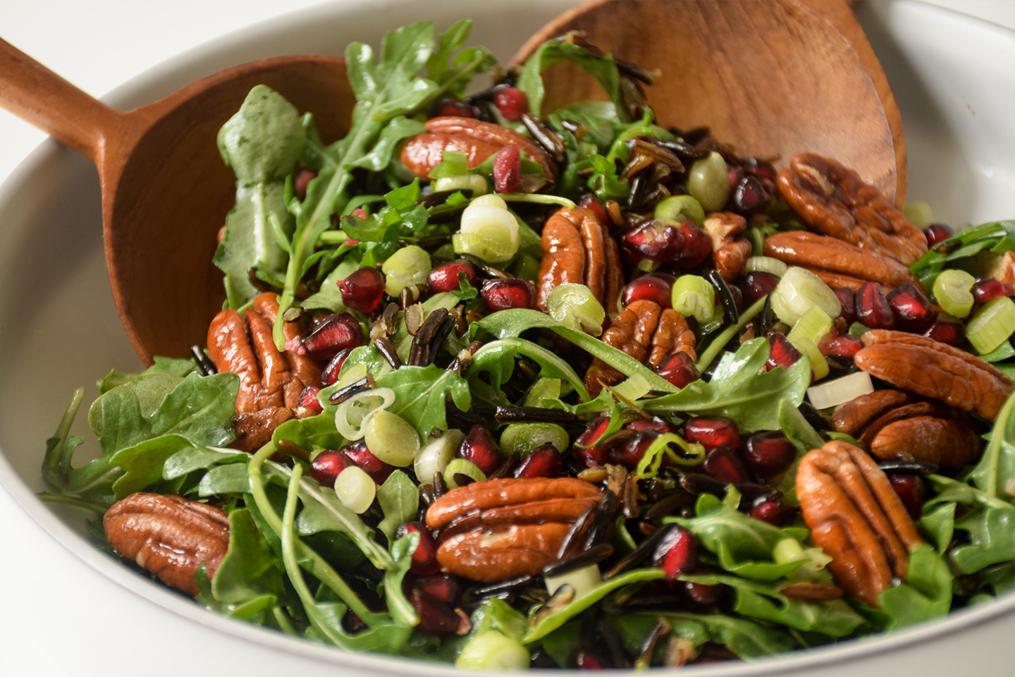 Apple Pecan Arugula Salad